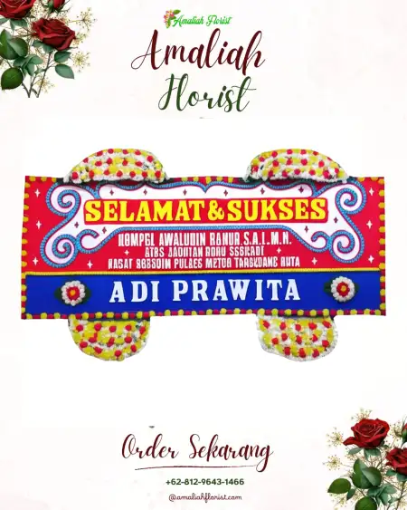 Papan Bunga Ucapan Selamat Pelang Kenidai