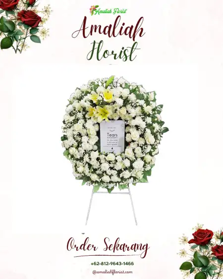 Krans Bunga Duka Pelang Kenidai